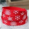 Order  Go Grosgrain - 9mm Snowflakes Red